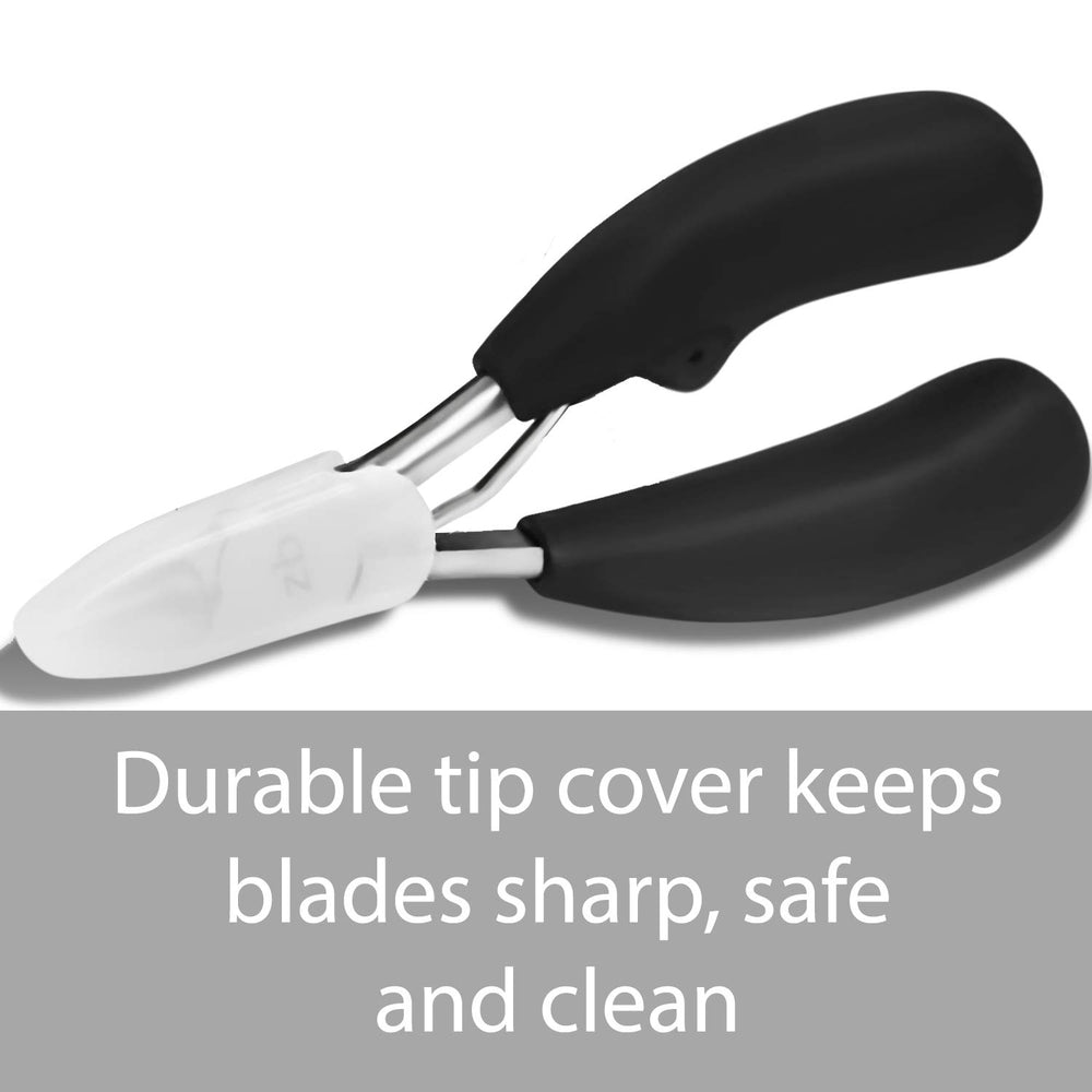 Zizzili Basics packaged clippers with safety tip cover for hygienic storage