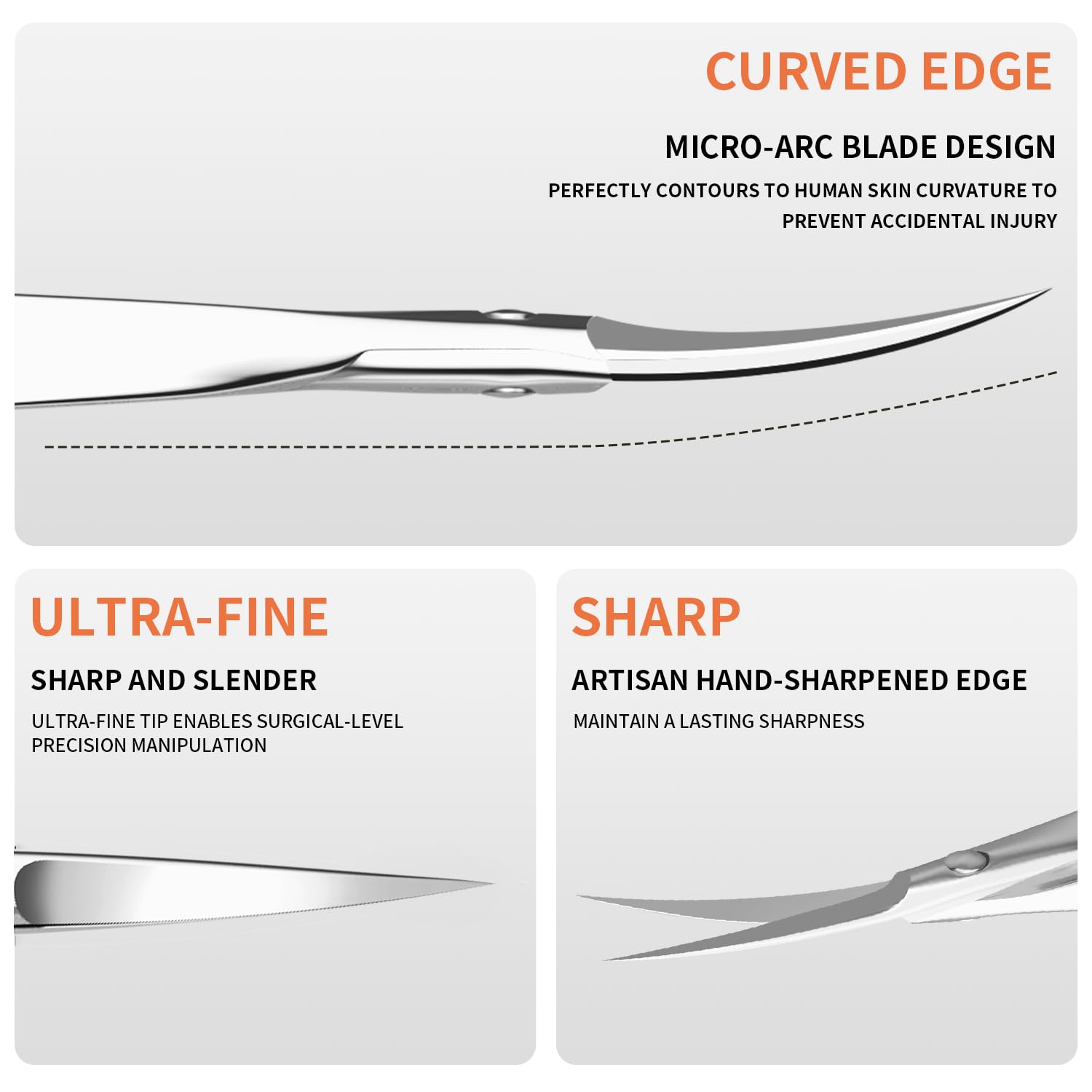 ZIZZON tip cover placed beside scissors protecting sharp point for safe storage