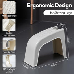 ZLMHYYM textured top closeup shows grip surface for secure foot placement and safer grooming