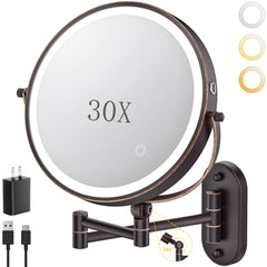 ZLOKLA front-mounted mirror bronze finish showing compact profile and convenience