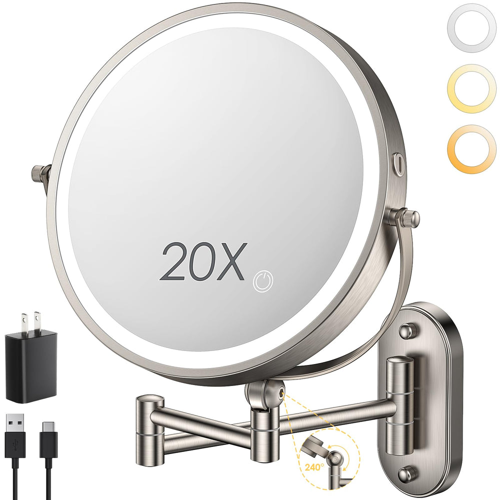 ZLOKLA front view of wall-mounted mirror showing full-face benefit