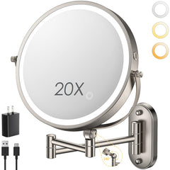 ZLOKLA front view of wall-mounted mirror showing full-face benefit