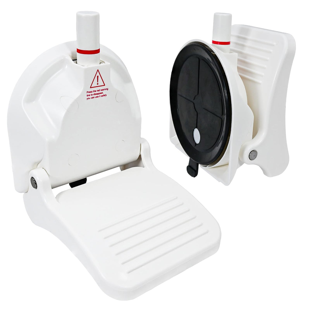 ZMJY front view of foot rest showing compact stable design and quick install benefit