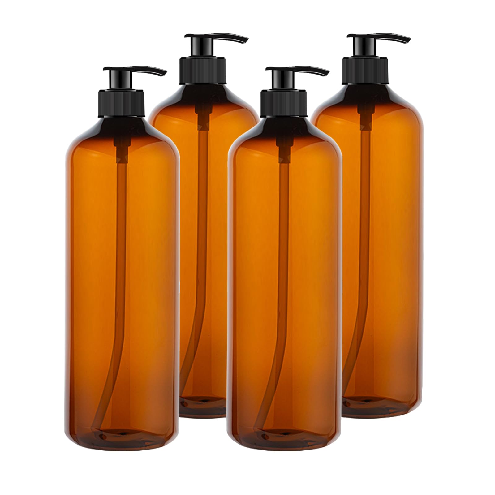 zmybcpack amber bottles front view showing four-bottle set and organization benefit