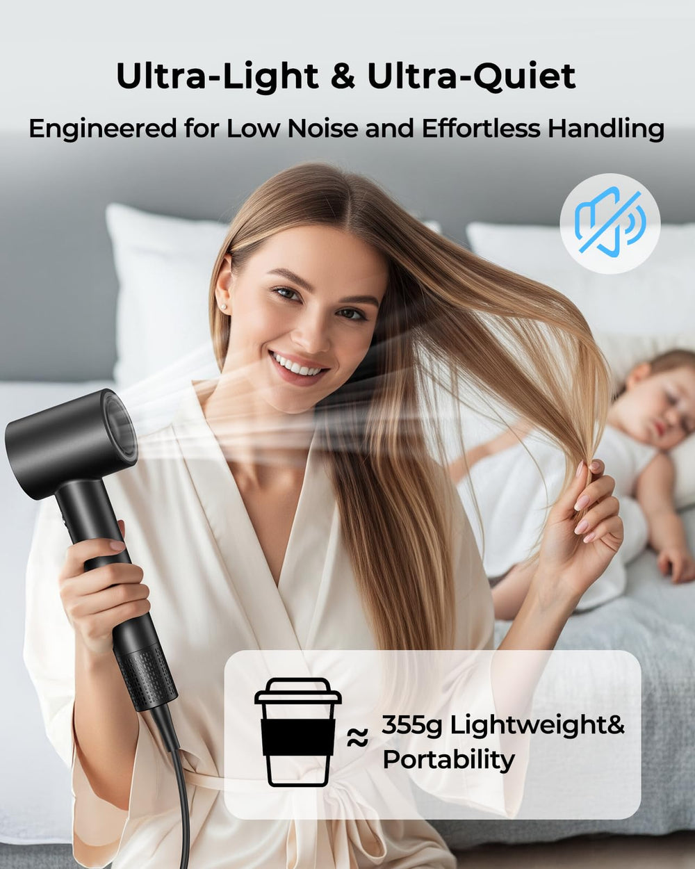 ZMZW dryer in gift box on vanity suggesting premium presentation benefit: ideal present