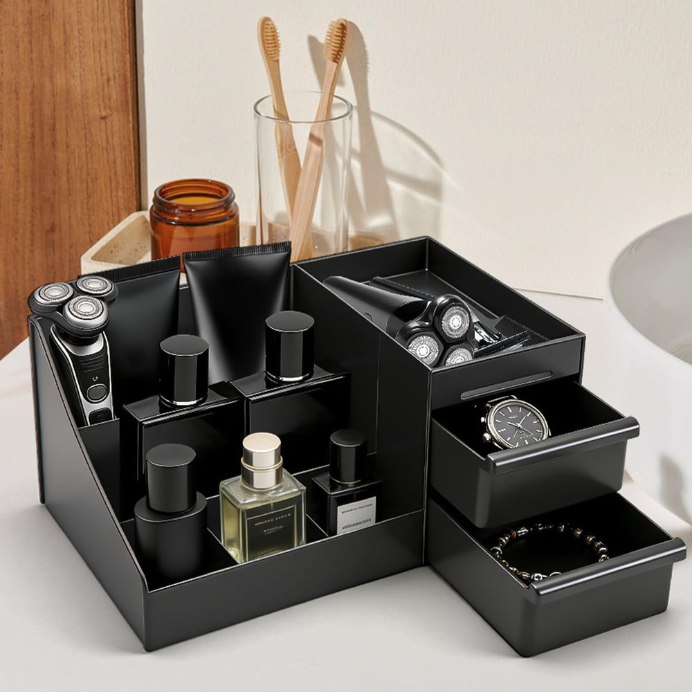 ZOCONE on bathroom counter keeping toiletries organized and neat