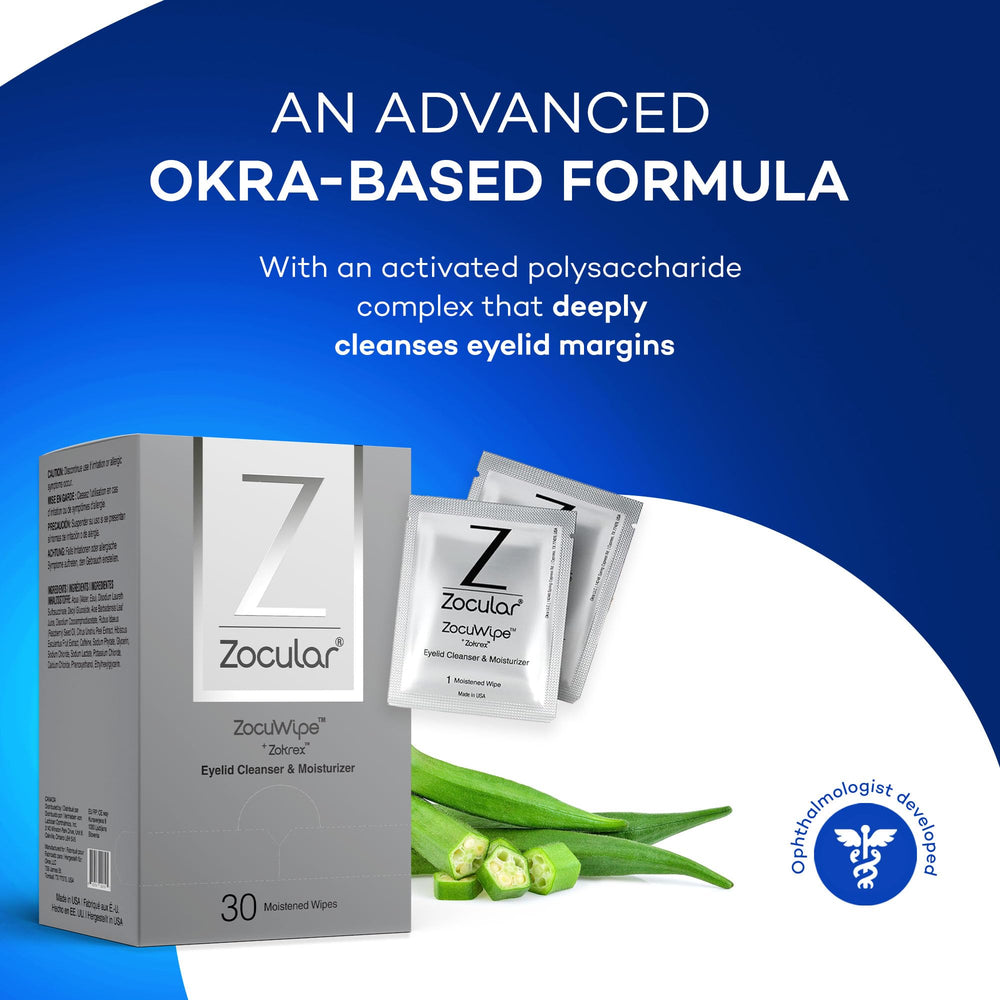 Zocular Zocuwipe in-hand demonstration for easy one-step eyelid cleaning