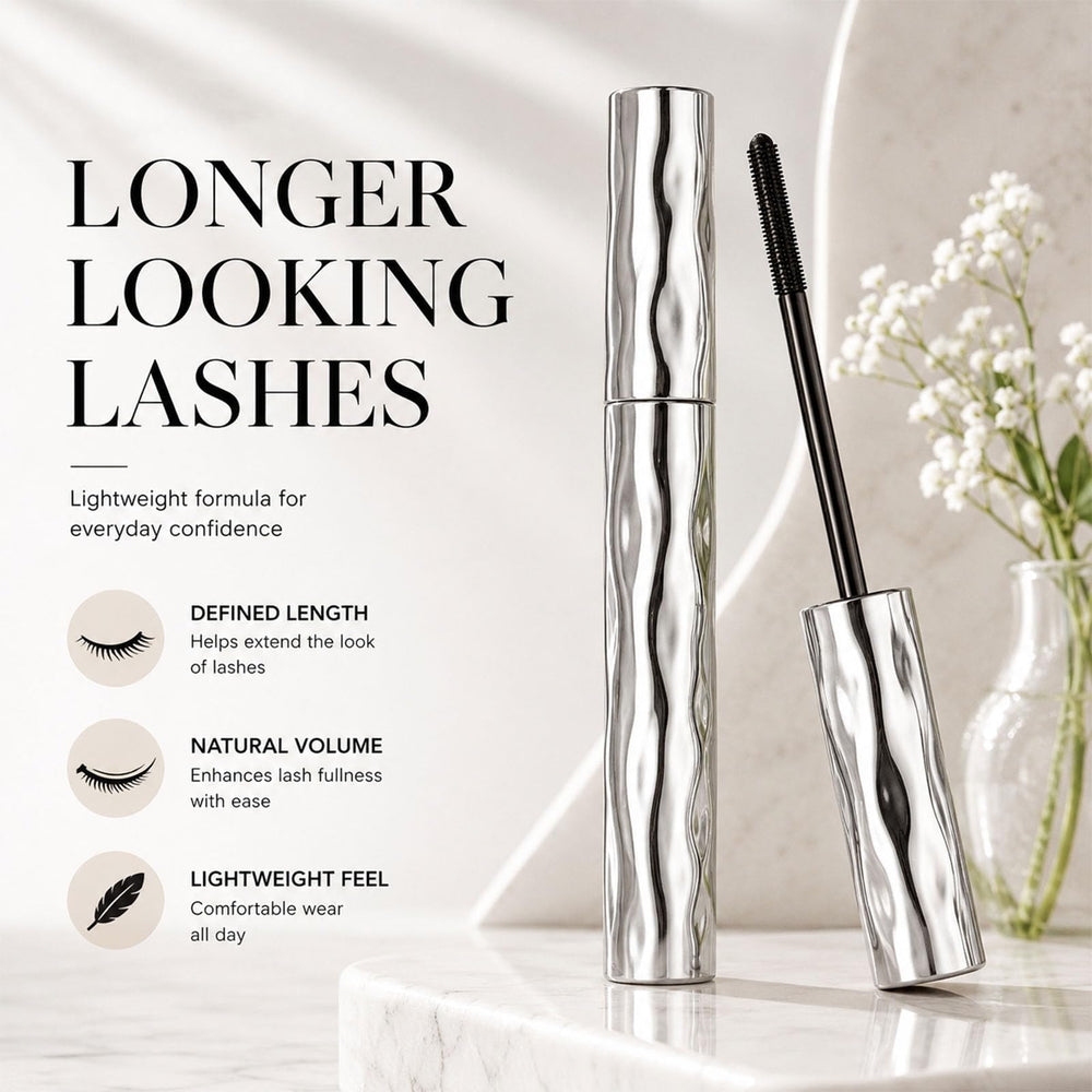Zonoroy Mascara brush texture detail demonstrating fibre formula benefits
