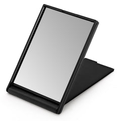 ZOOFOX mirror flipped into a stand offering hands-free makeup convenience
