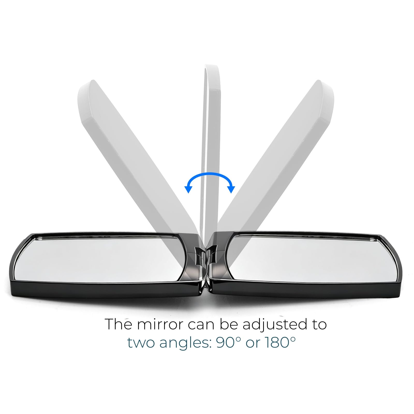 ZOOFOX folded mirror next to a smartphone showing compact purse scale