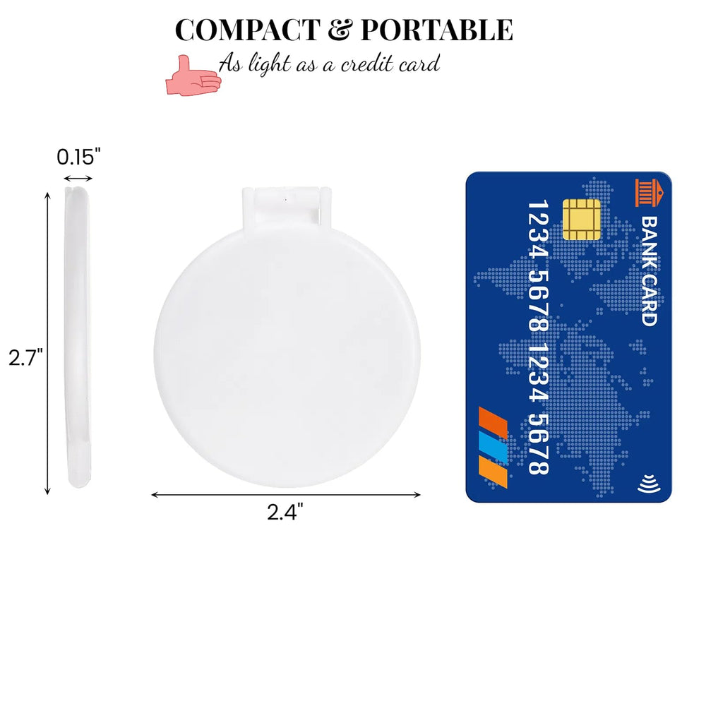 ZOOFOX folded mirror thin profile highlighting portability benefit