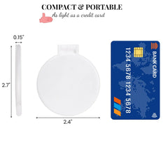 ZOOFOX folded mirror thin profile highlighting portability benefit