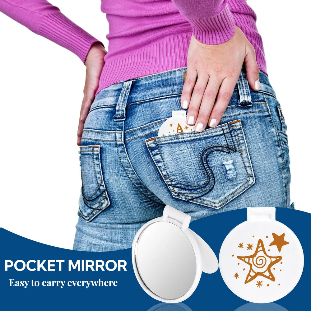 ZOOFOX mirror inside a purse showing true-to-size convenience