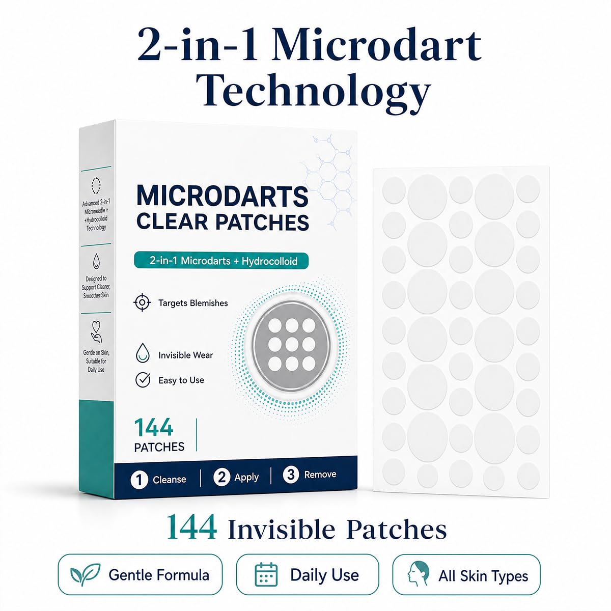 Zorveth close-up showing dissolvable microdarts delivering actives