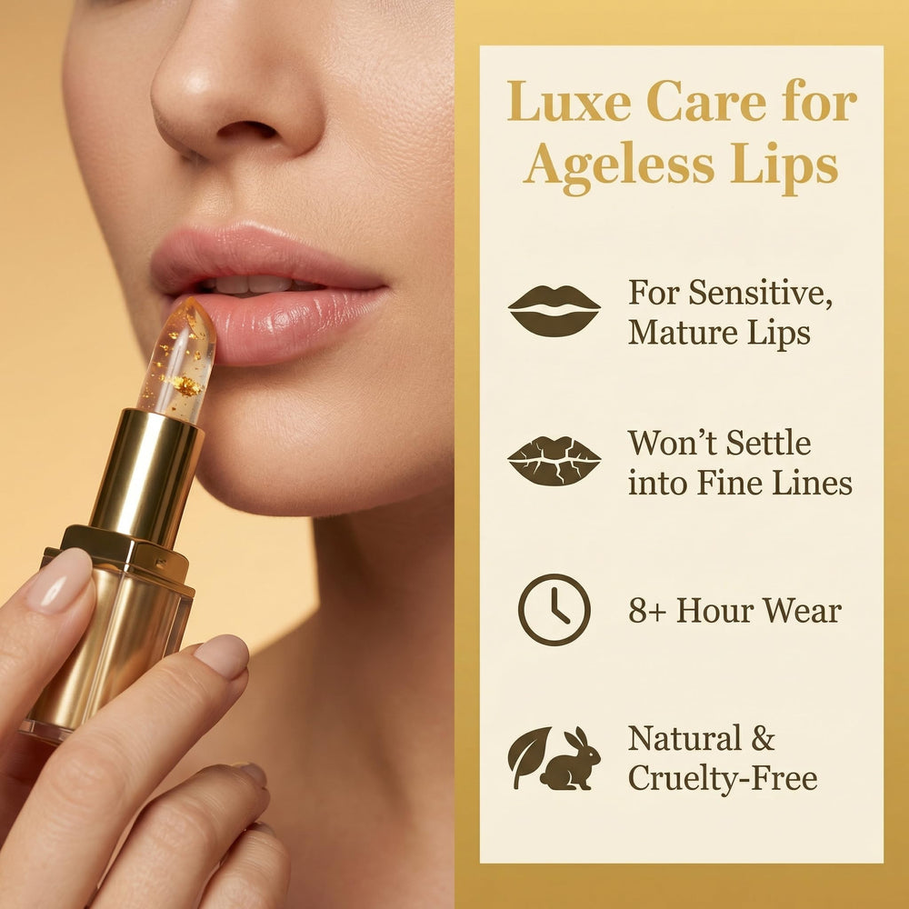 ZOYYE lifestyle image of woman outdoors wearing lipstick, shows natural-looking long wear