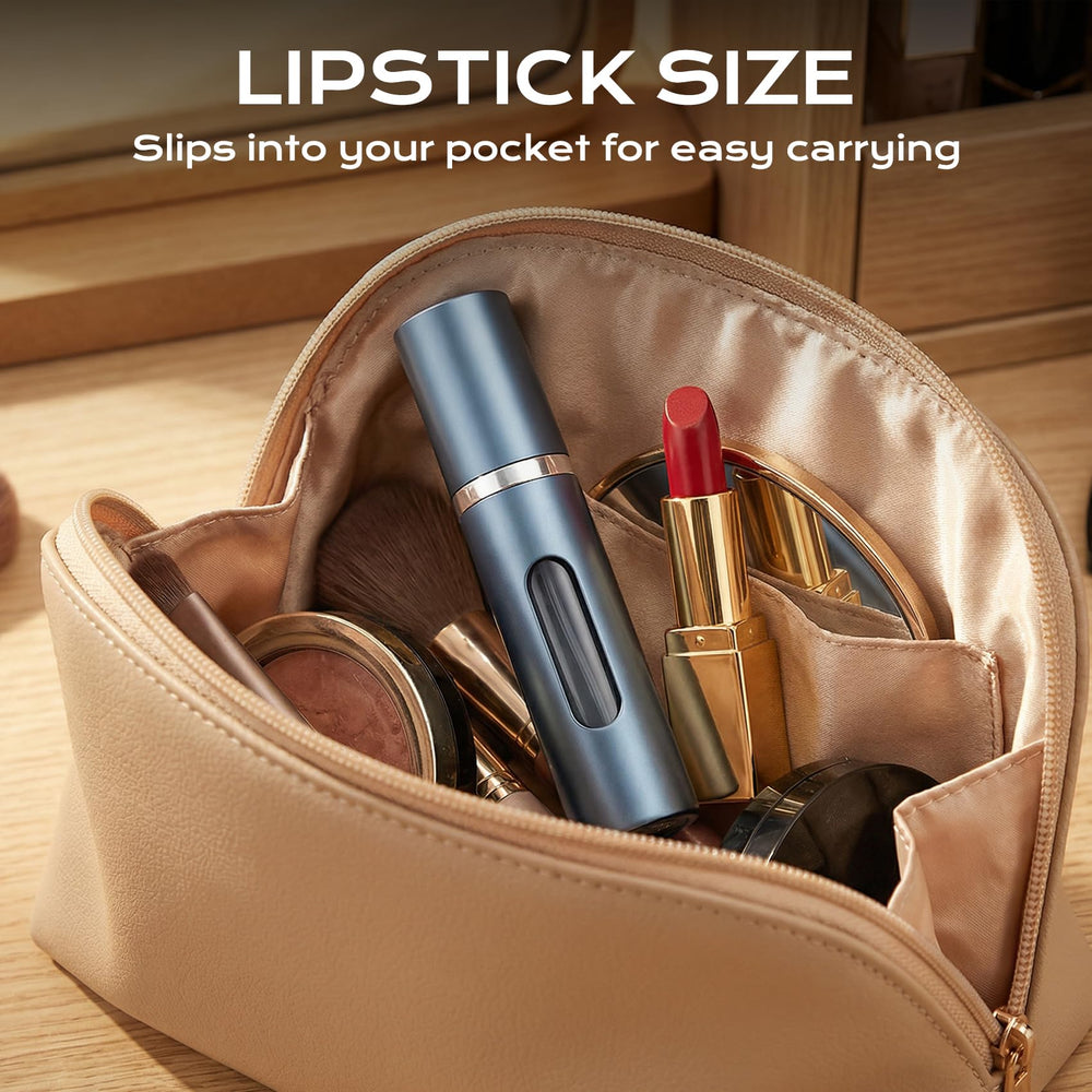 ZOYYE size comparison with lipstick illustrating pocket-friendly portability