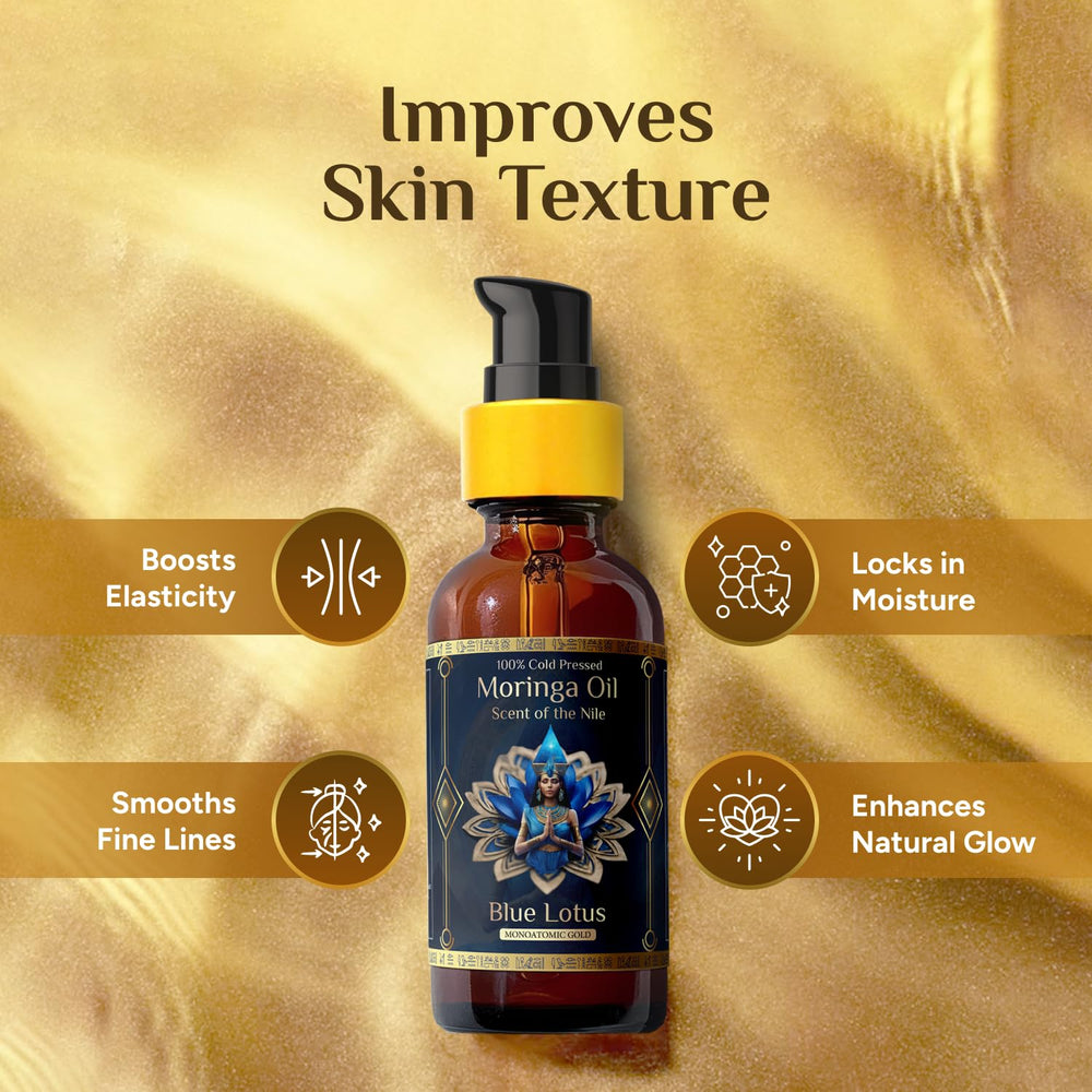 ZP.TECH applying moringa oil to face for smooth hydrated skin benefit