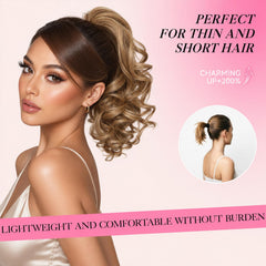 ZQIAN BEAUTY texture detail of soft wavy synthetic fibers for natural movement