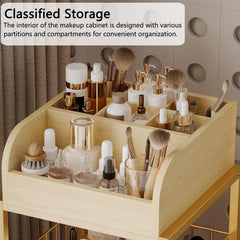 ZQUYAJ middle shelf with full-size bottles for quick-access organization
