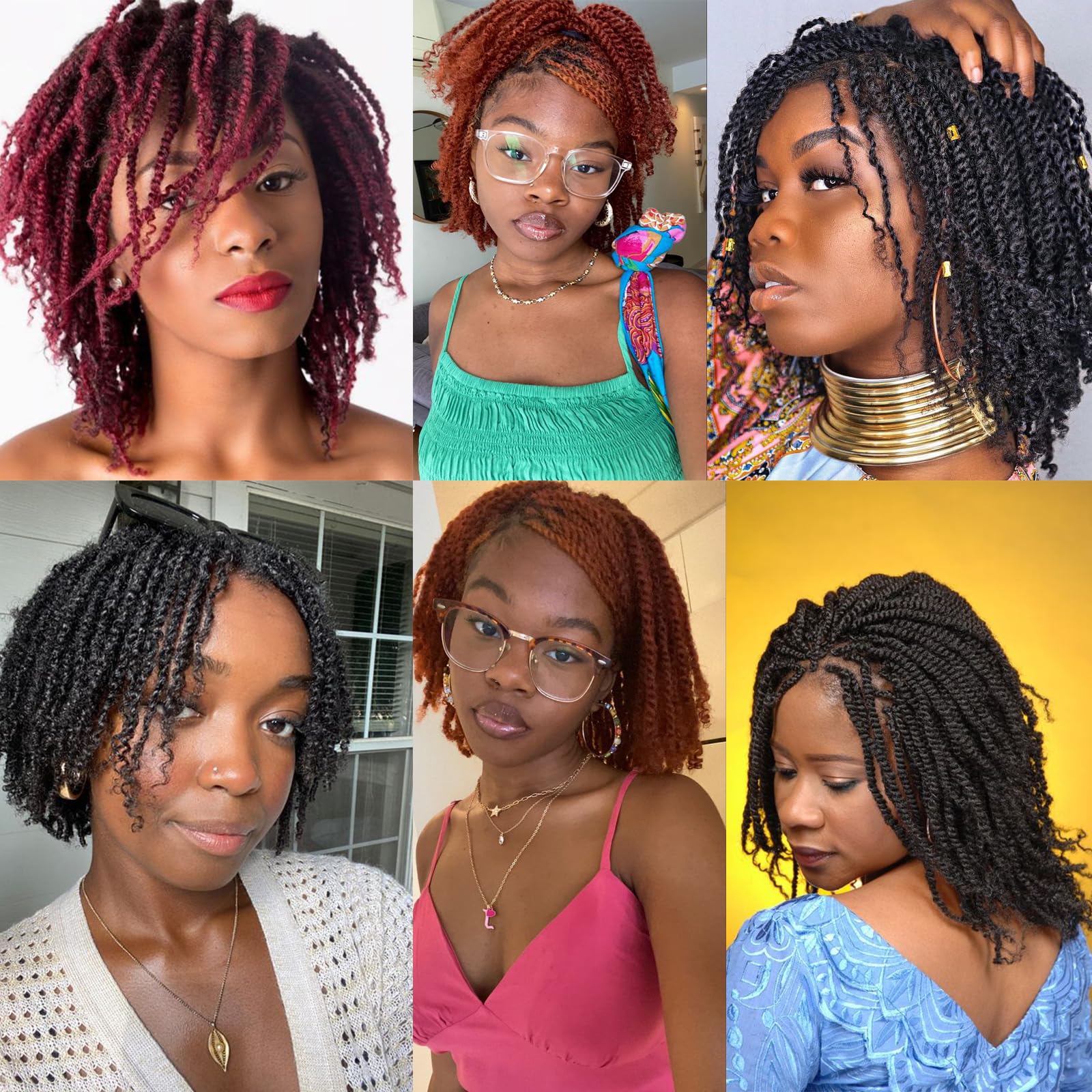 ZRQ lifestyle shot of woman wearing mini passion twists for versatile style