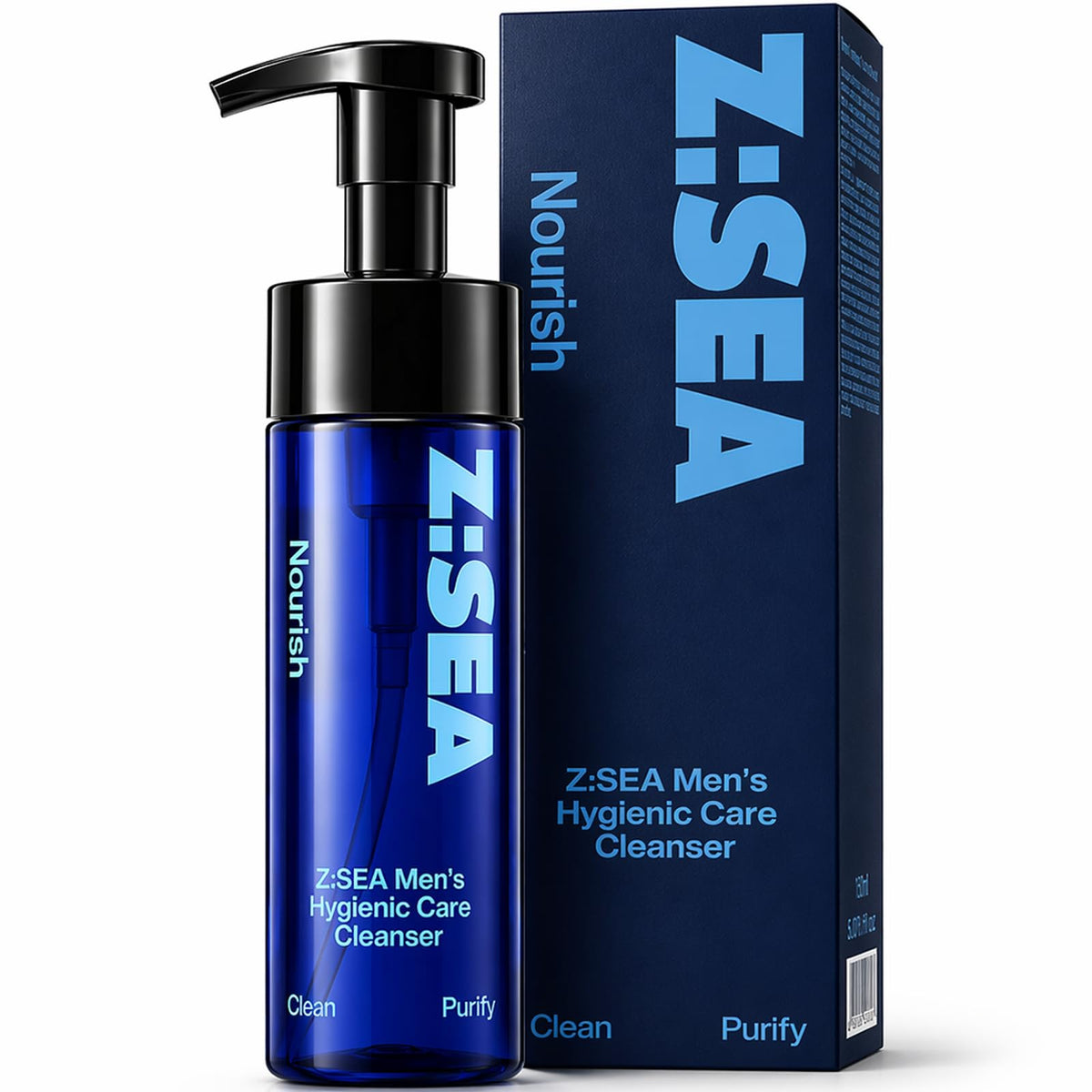 Z:SEA front packaging showing product and clean design benefit freshness