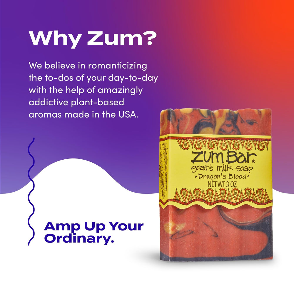 Zum ingredient label close-up showing goat's milk and shea butter benefits