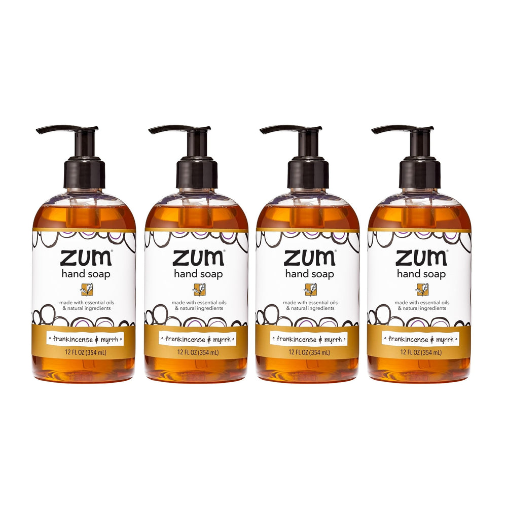 Zum bottle front packaging showing fragrance and 12 oz size for clear identification and appeal
