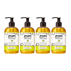 Zum front label on bottle showing lemongrass scent and clean design benefit clarity