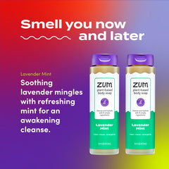 Zum rich lather on hand demonstrating gentle cleansing and foam