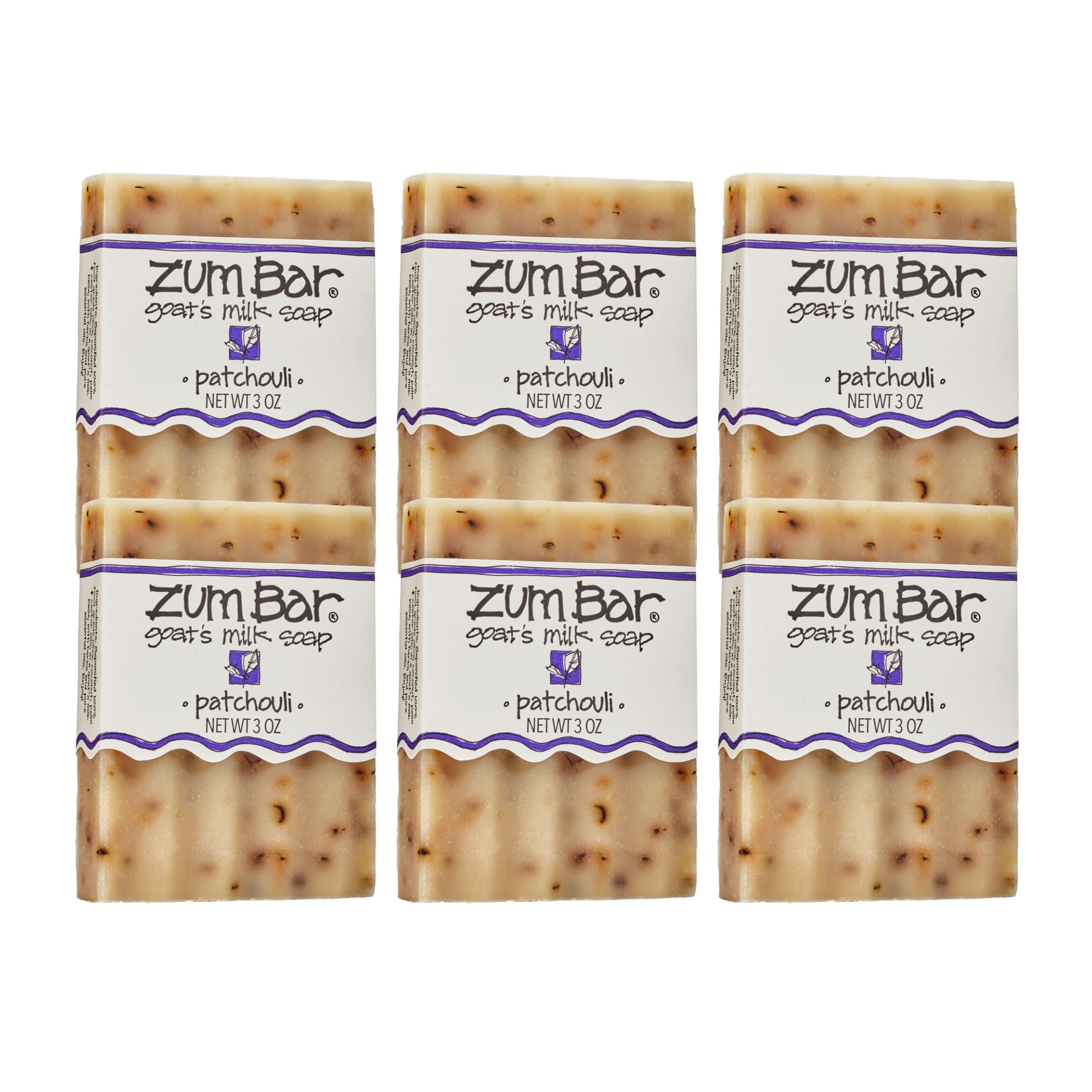 Zum front packaging showing six 3 oz bars and clear branding benefits