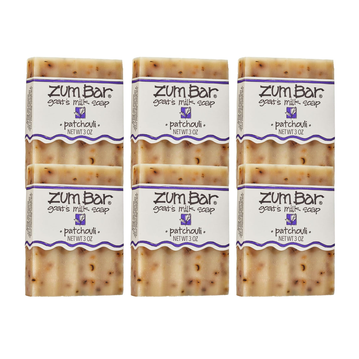 Zum front packaging showing six 3 oz bars and clear branding benefits