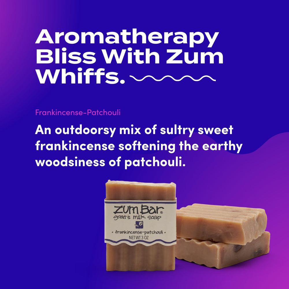 Zum soap in hand scale view demonstrating 3 oz size and easy grip