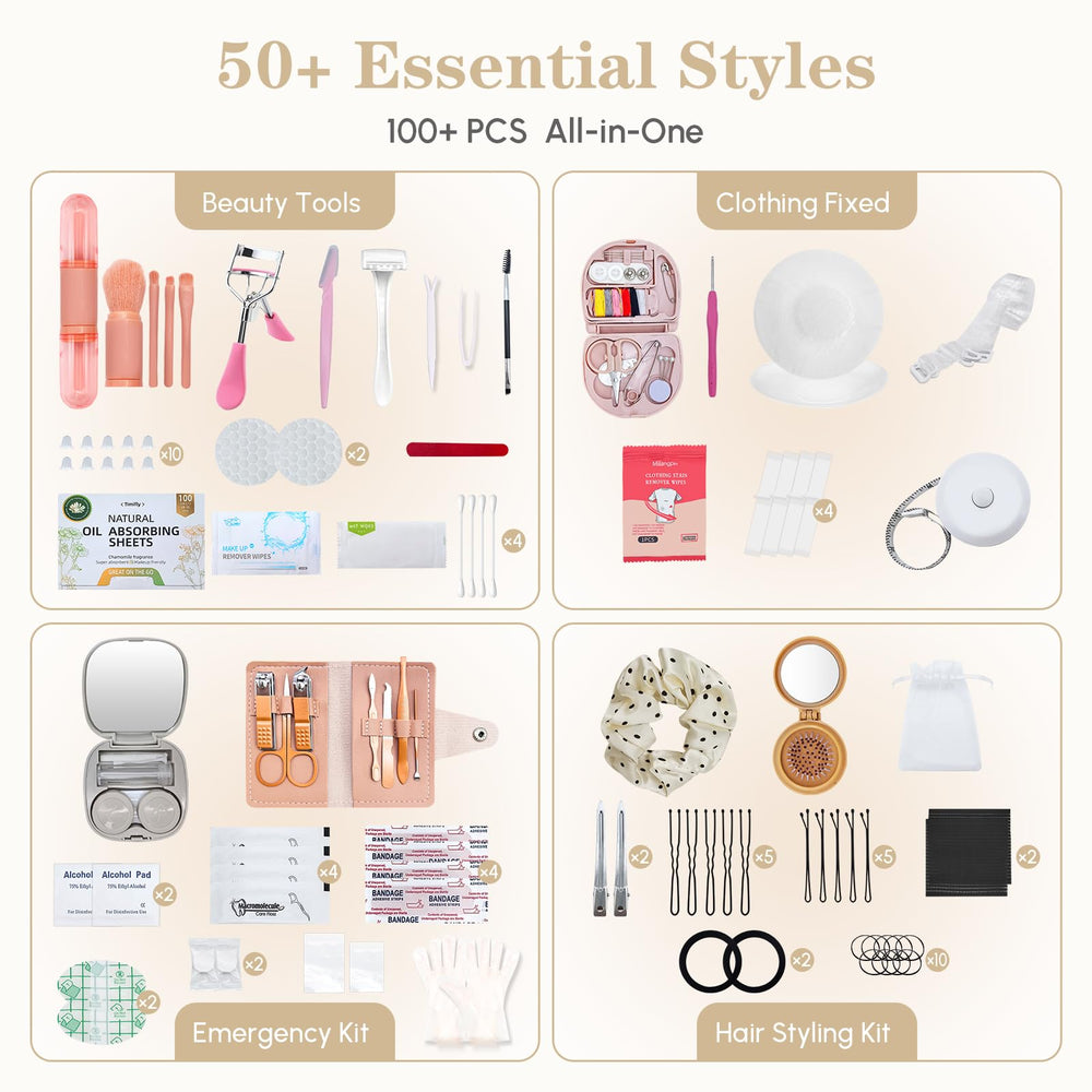 ZXGUII close-up of sewing kit and beauty tools for instant repairs benefit