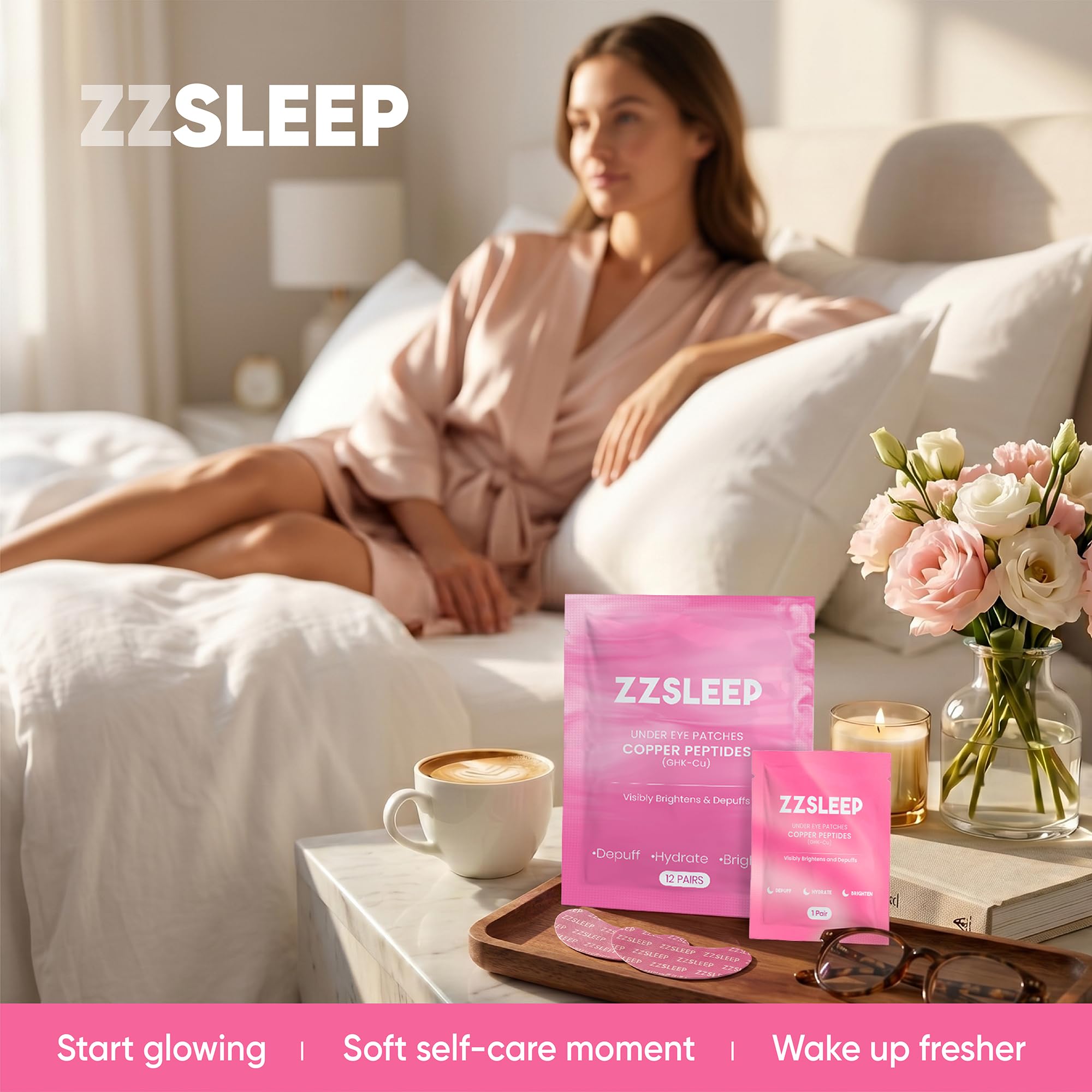 ZZSLEEP hydrogel close-up showing glossy texture for hydration